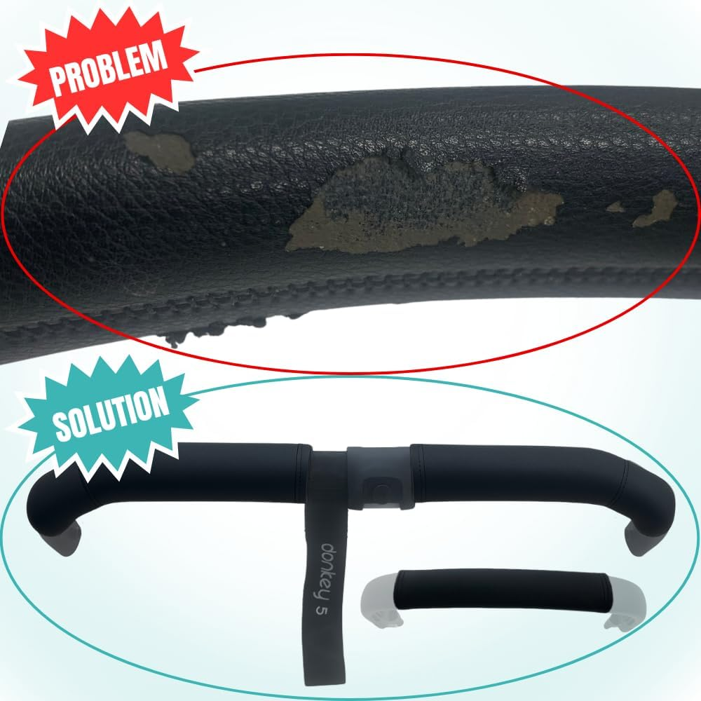 PROTEC TIF | PU Leather Cases Compatible with Bugaboo Donkey 3 & 5 | Mono | Fits over Original Cases | image number 3