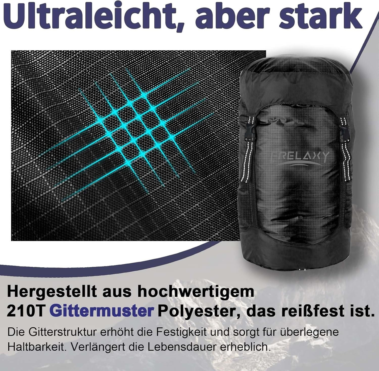 Frelaxy Compression Bag, 40% More Storage Space 11L/18L/30L/43L/49L Waterproof & Ultralight Storage Bag for Sleeping Bag - Space-Saving Equipment for Camping, Hiking, Travel