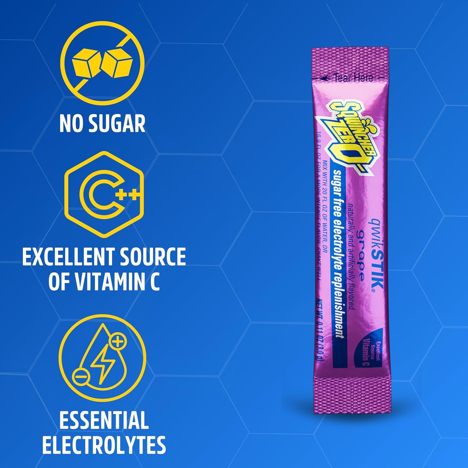 Sqwincher Qwik Stiks, Grape (Packs of 50) image number 4