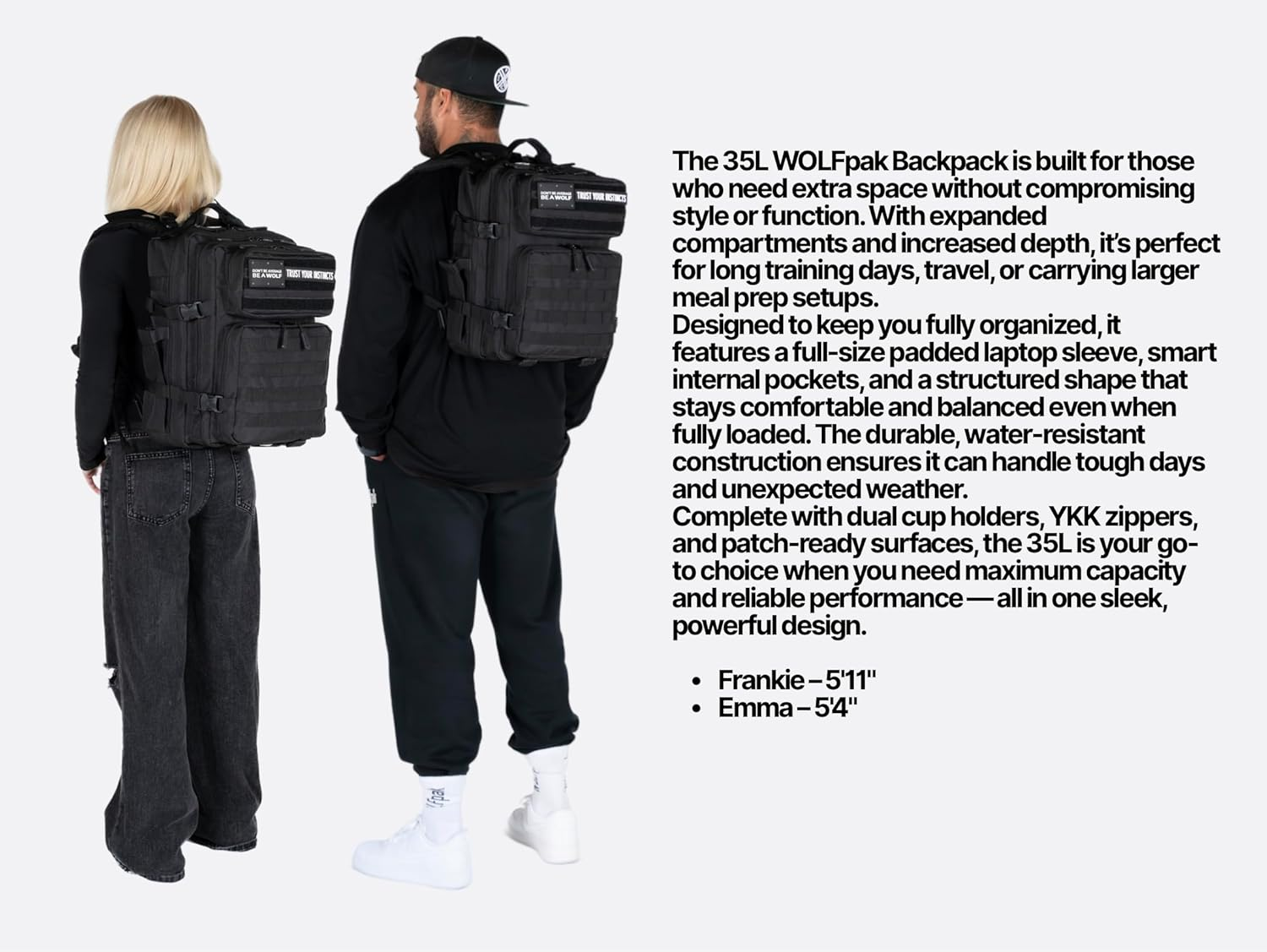 Wolfpak 35L Backpack - Black Neon Pink image number 3