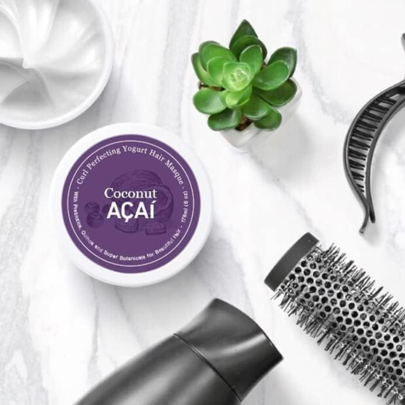 Hairgurt - Curl Perfecting Yogurt Hair Masque Coconut Acai - 6 Fl. Oz. image number 2