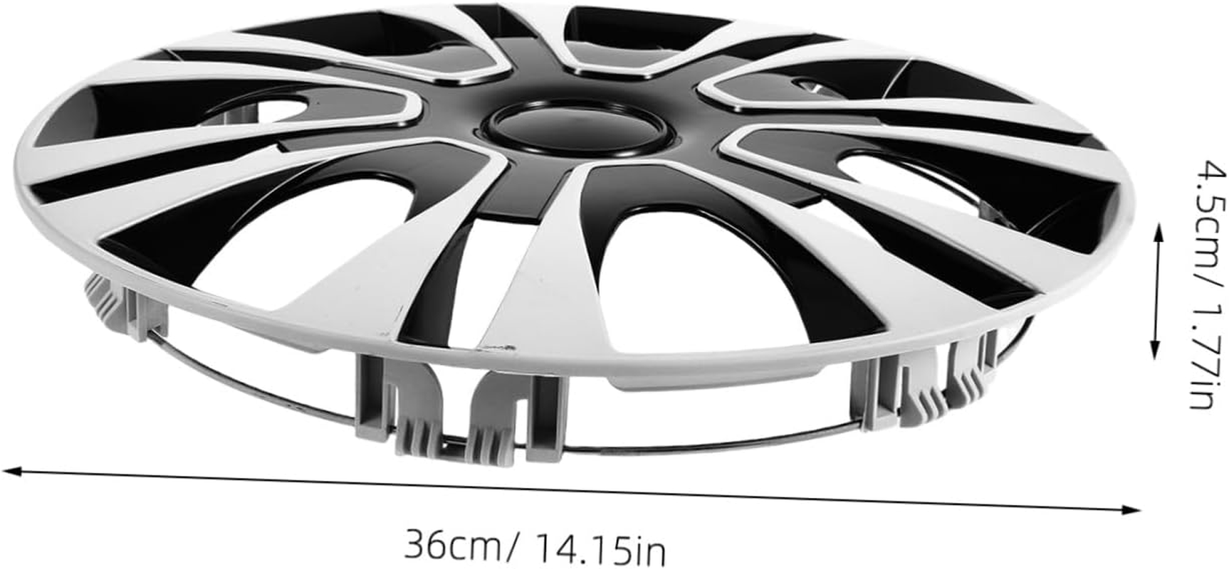 AKOOSY 13-Inch Universal Car Hubcap Wheel Cover Replacement Plastic Rim Cap for SUV Truck Trailer Sturdy Wheel Protector for Automotive Accessories image number 1