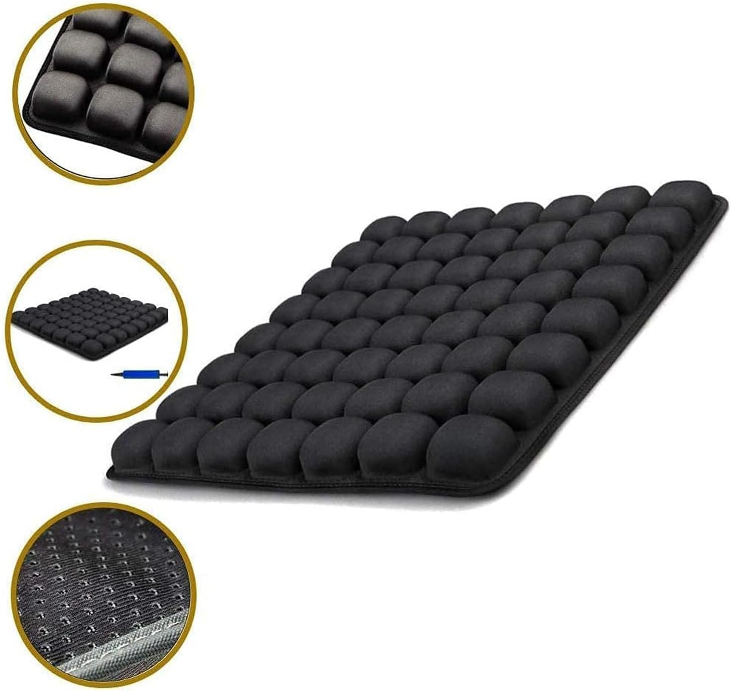Mtxorvix 3D Air Cell Orthopedic Seat Cushion - Multi-Use Travel Pillow for Car, Office & Wheelchair, Portable Pressure Relief Cushion with Breathable Mesh Cover image number 2
