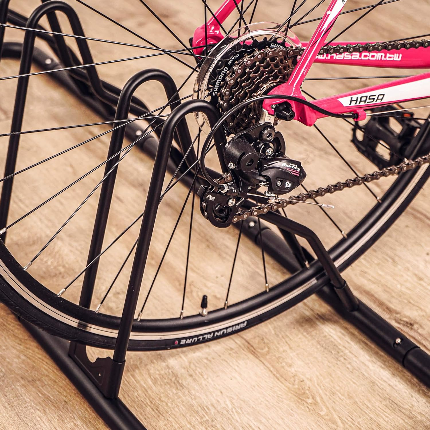 Cyclingdeal Bike Rack Floor Parking Bike Stand - Indoor Bike Rack Garage Bike Storage Rack - Garage Bike Rack - Bicycle Stand Bike Stand Floor Rack Bicycle Storage