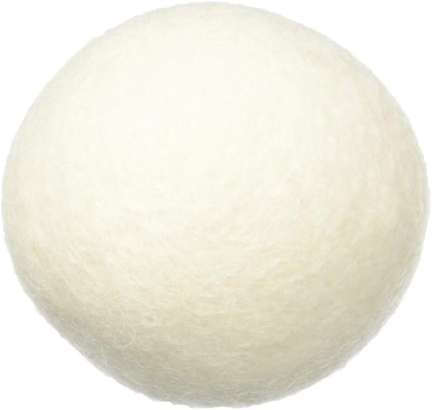 Wool Dryer Ball XL, Organic Eco Premium 100% Natural Fabric Laundry Softener, Shortens Drying Time, Reusable, Reduce Wrinkles and Static Cling, Handmade with 100% New Zealand Wool (Wool Dryer Balls Pack of 4) image number 1