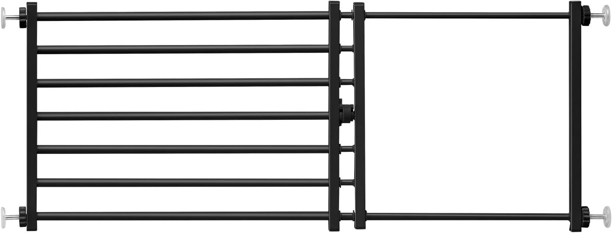 Pet Scene Dog Safety Gate Cat Fence Enclosure Safe Guard Doorway Stairs Security Barrier Retractable Puppy Low Containment Fencing, Adjustable from 60 to 108Cm image number 2
