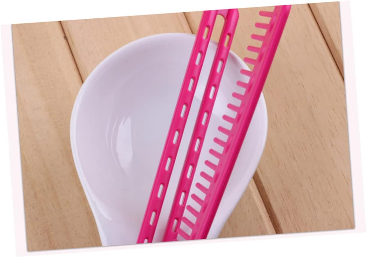 V Shape Hair Comb Red Folding Hairbrush Hair Straightener Styling Tool for Women Salon Hairdresser image number 3