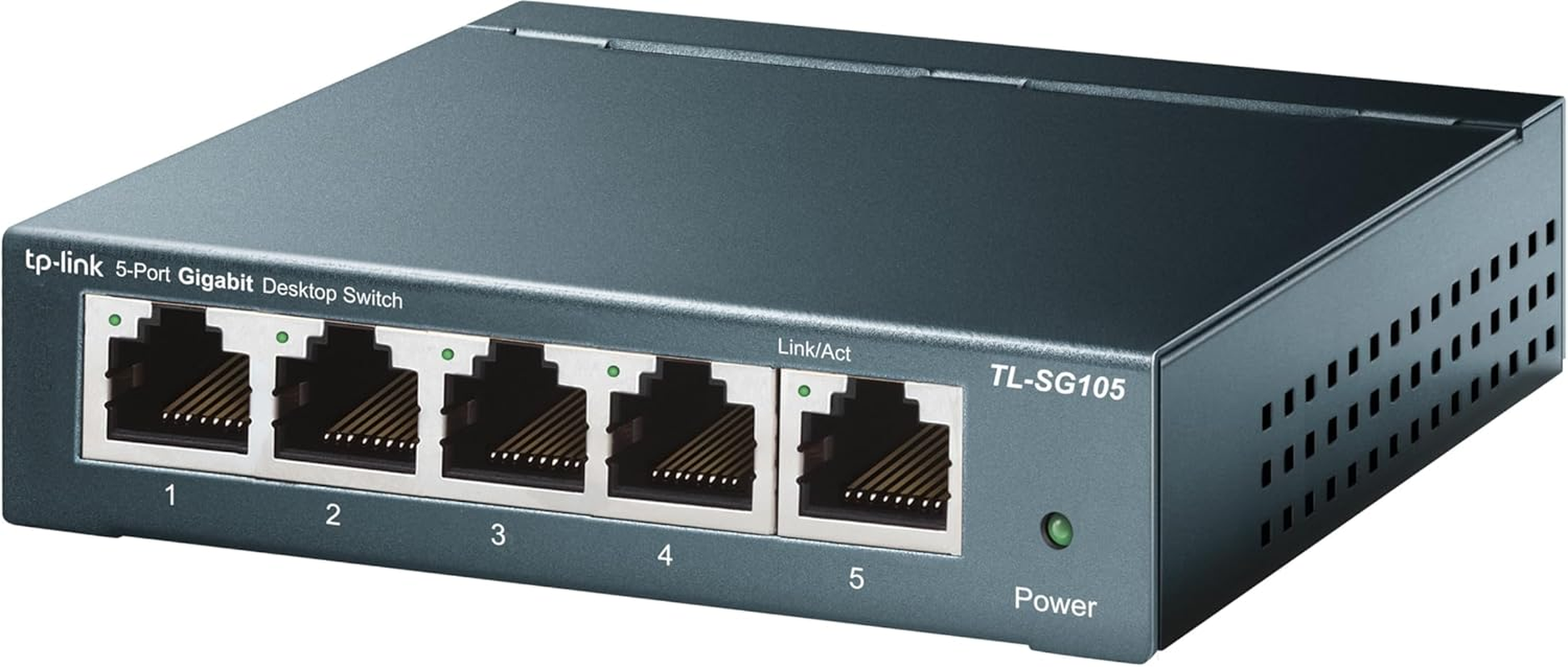 Tp-Link 5-Port Gigabit Desktop Unmanaged Ethernet Switch, Network Expansion, RJ45 Ports, Auto-Mdi/Mdix, Plug & Play, Metal Case, No Configuration Required, Power Saving, Fanless Design (TL-SG105) image number 4