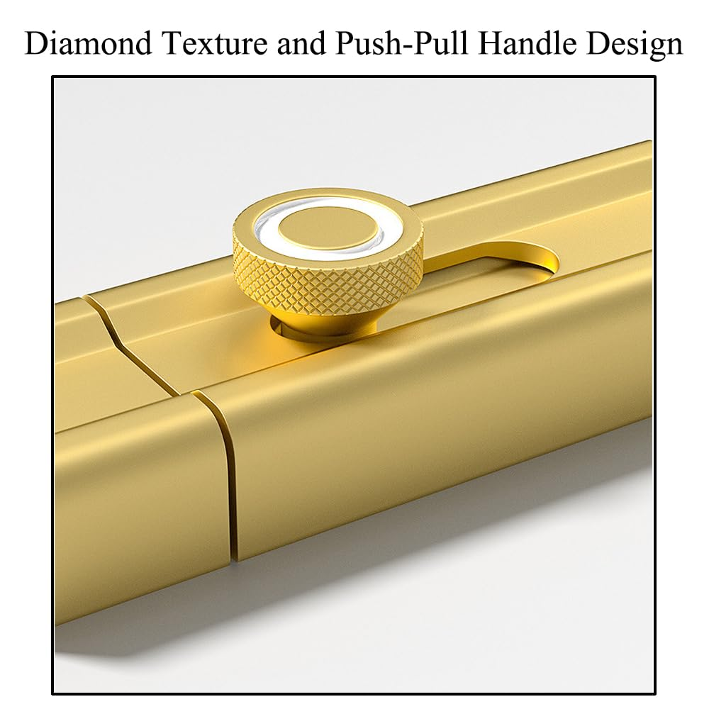 Door Bolt Locks 80Mm Aluminum Alloy Slide Bolt Latch Adhesive-Mounted Sliding Locks Home Safety Door Lock for Wood, Metal, Glass and More (Black) image number 1