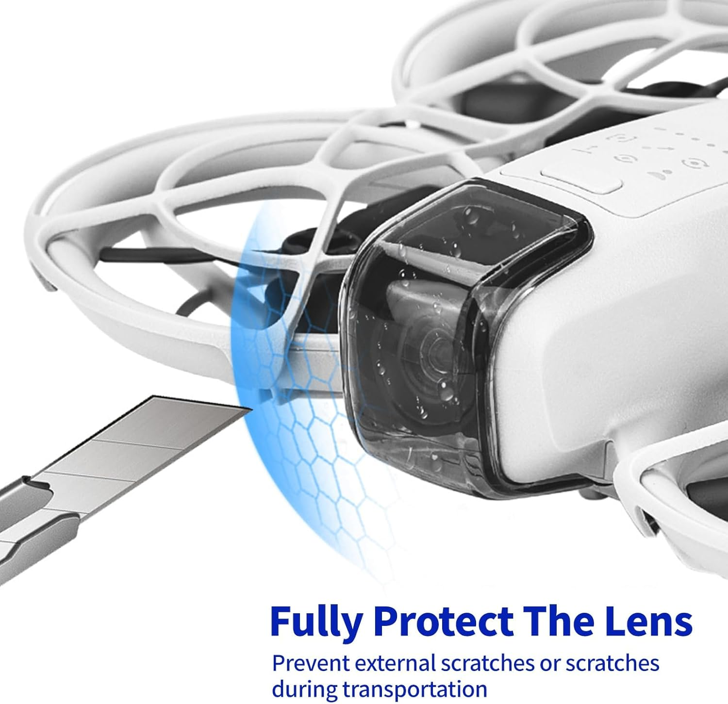 Wjelet Pack of 2 Gimbal Protective Case for DJI Neo, Lens Cap Gimbal, Transparent Dust Cover and Drop-Proof Accessories for DJI Neo Drone image number 4