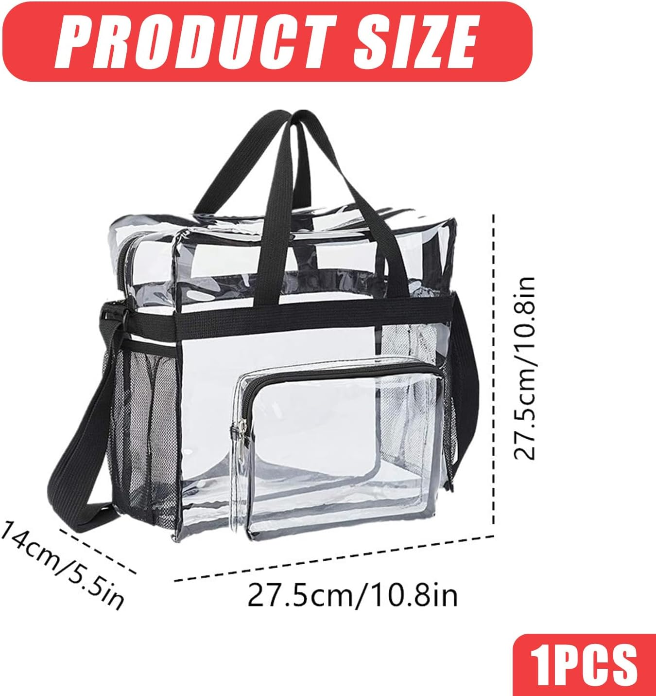 Toiletry Bag Clear Travel Toiletries Bag Mens Toiletry Bags for Women Extra Large Wash Bag Airport Security Liquids Bags Transparent Bag Waterproof Cosmetic Makeup Bags for Women and Men, Black image number 5