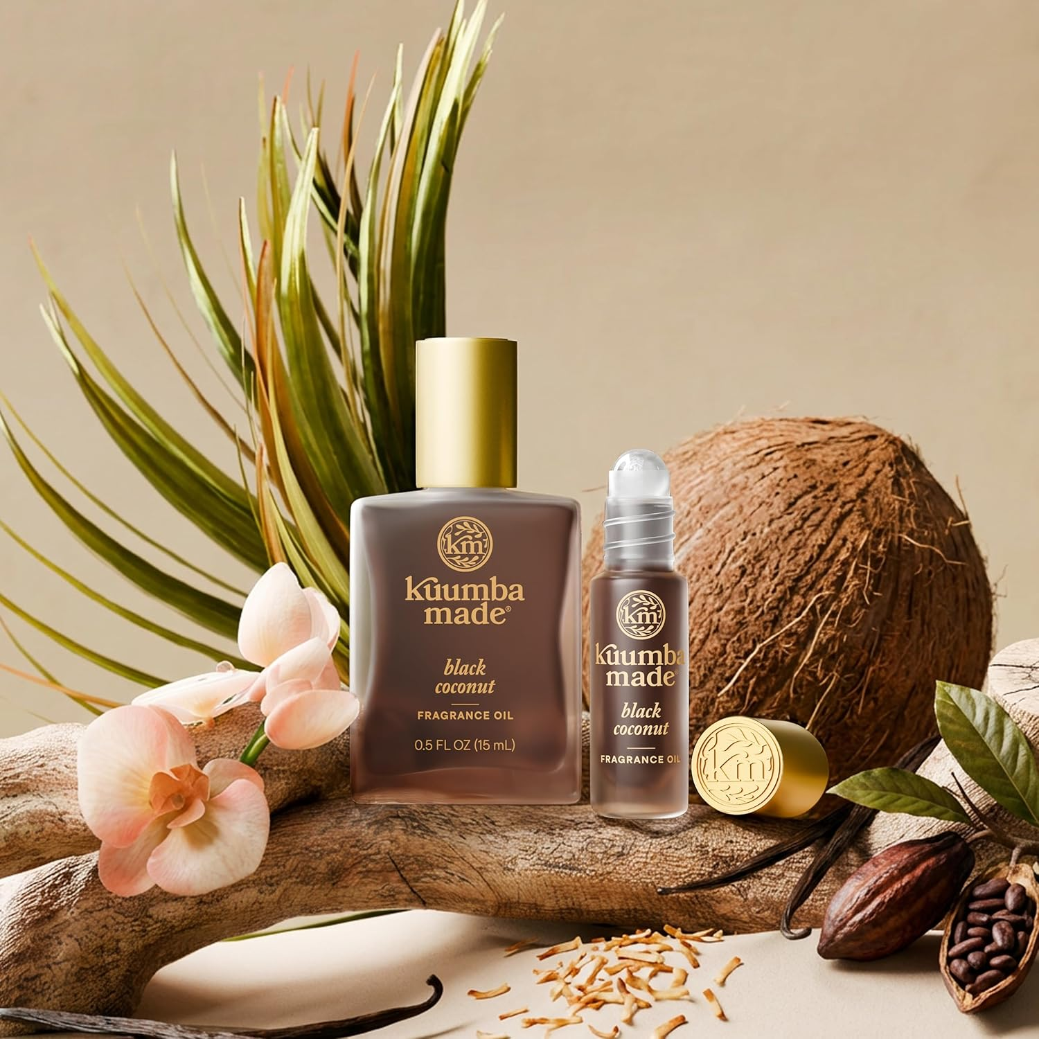 Kuumba Made Black Coconut Fragrance Oil, Long-Lasting Small-Batch Perfume Roller, Vegan, Alcohol-Free, 0.5 Fl Oz Fl Oz image number 5