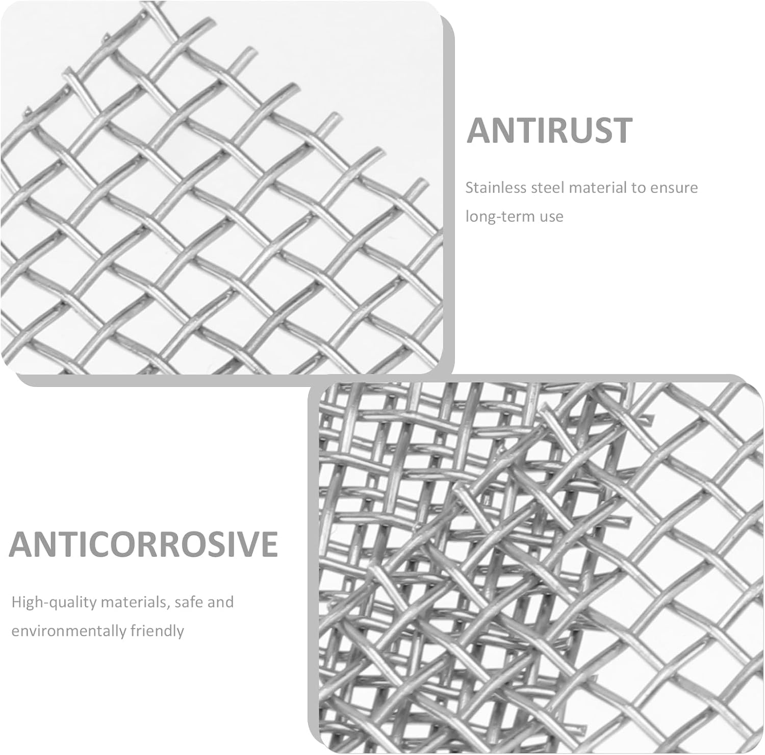 ULTECHNOVO Aquatic Plant Grid Aquarium Mat Made of Wire Mesh Live Plant Moss Wall Aquarium Plants Net Wall Grid Fish Tank Wire Mesh Pad Stainless Steel Aquarium Artificial Pack of 10 image number 4