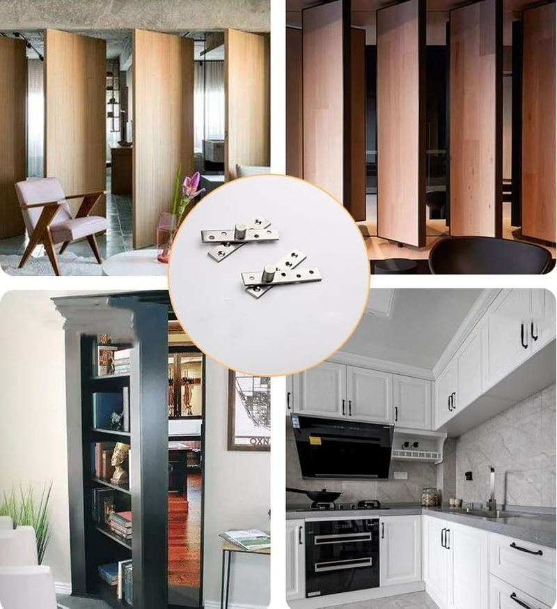 Corrosion Resistant Door Hinge, Revolving Door Hinge, Stainless Steel 7.9Mm for Revolving Door Kitchen Door Cabinet Door (Eccentric Shaft) image number 1