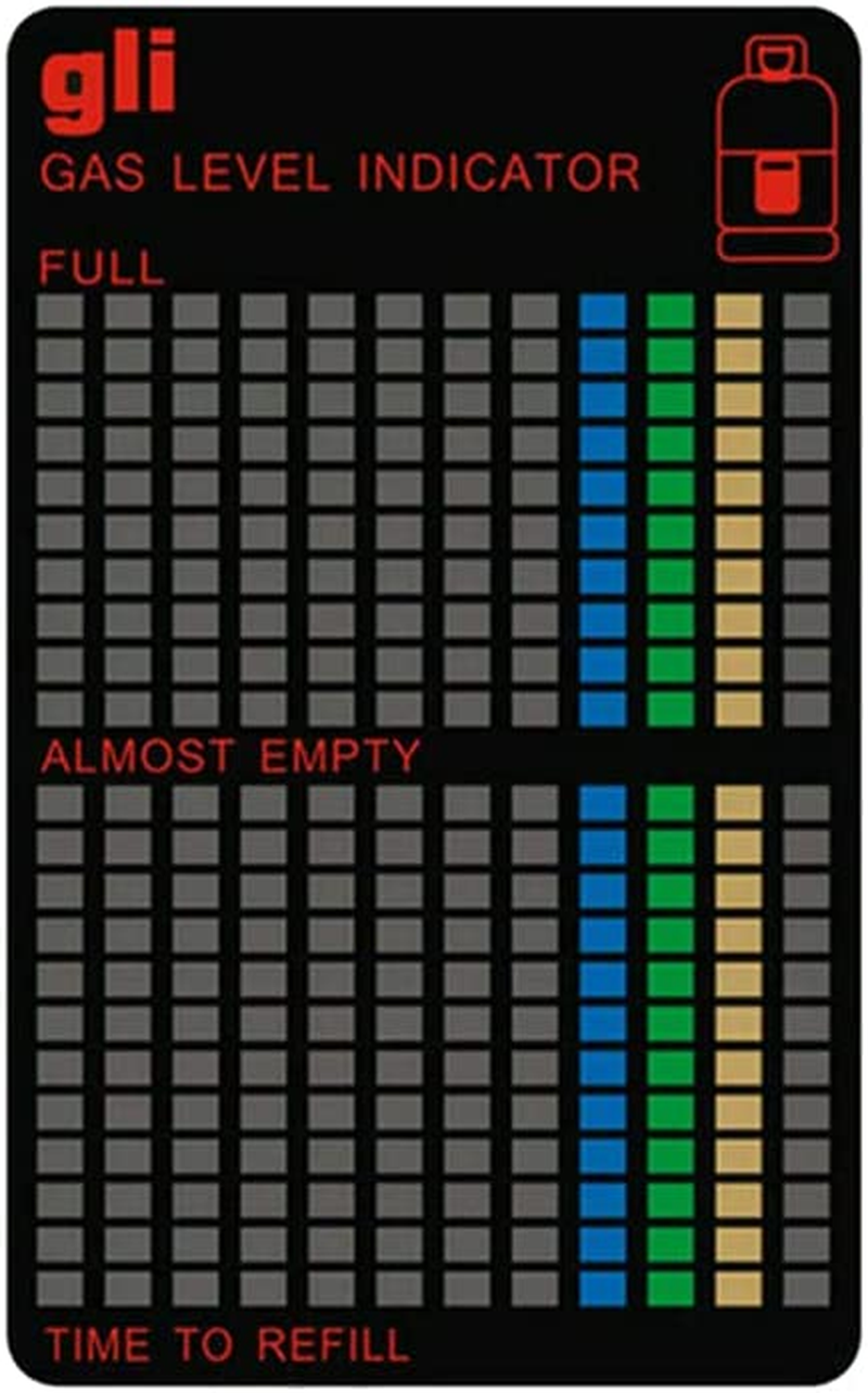 2PCS Magnetic Gas Tank Level Indicator Bottle Magnet Gauge BBQ Camping Outdoor