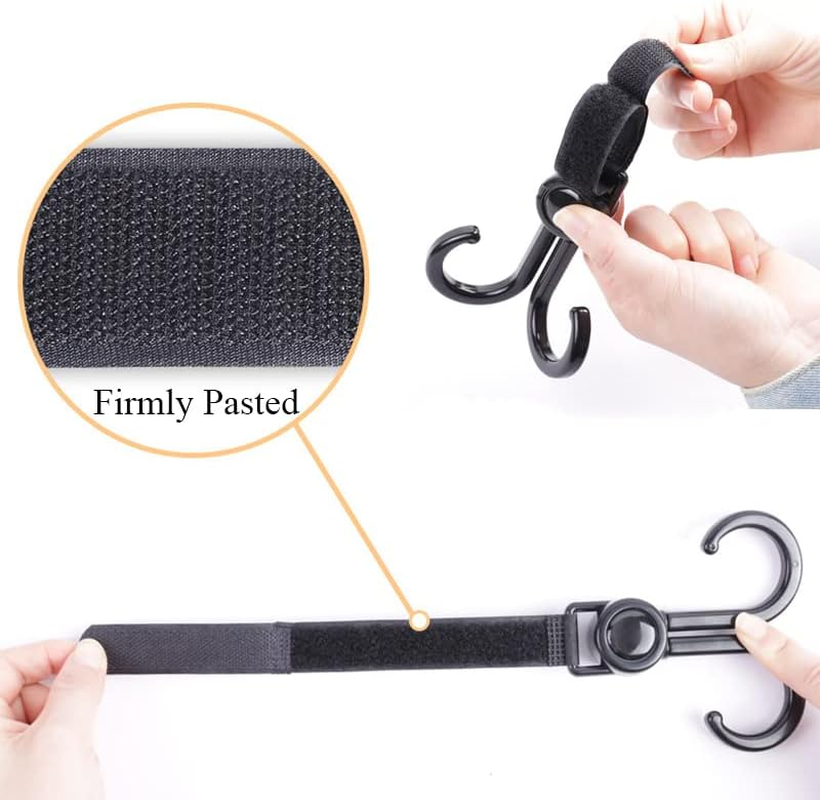 Stroller Hooks for Hanging, 2 PCS Stroller Carabiner Clip, Universal Stroller Clips for Diaper Bag image number 5