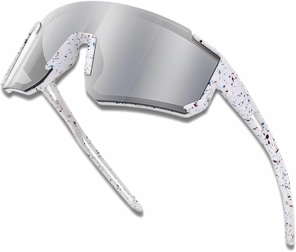 Youth Baseball Sunglasses for Boys Girls Age 6-12 Softball Cycling Sports Sunglasses for Kids Lightweight Frame - Blue image number 7