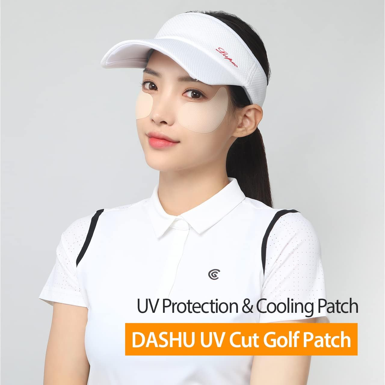 DASHU Daily Sunshield Golf Patch 5 Pairs | Korean Skin Care Cooling Gel Patches for Outdoors | Portable Collagen Patches for Face | Age Defying Sun Shield Peptide Patch | Easy Peel off Facial Patches image number 2