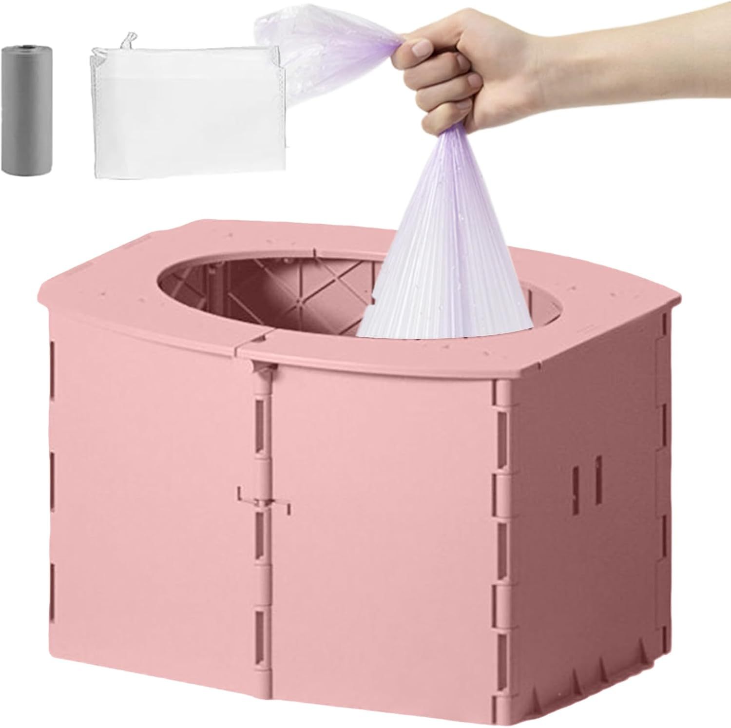 Travel Potty for Kids | Portable Potty for Kids - Folding Bucket Reusable Toilet for Daily Road Trips Airplane Camping Hotel Tent Bathroom Indoor Outdoor