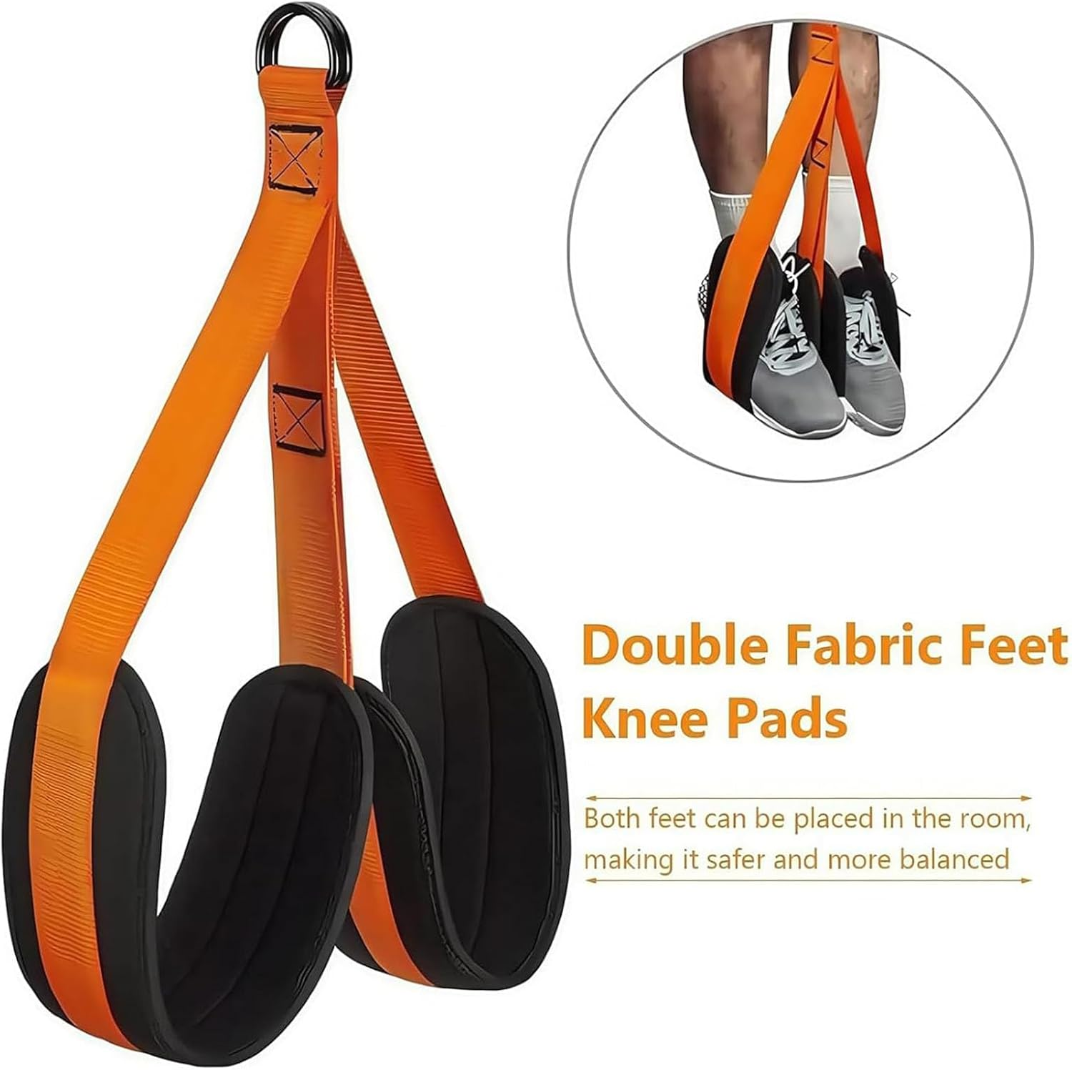 Heavy Duty Pull up Workout Band, Pull up Assistance Bands with Feet/Knee Rest, Adjustable Pull up Assistance Band, Home Gym Fitness Exercise Strength Training for Body Stretching image number 5