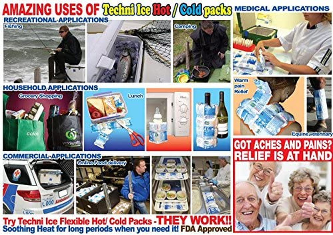 Techni Ice Heavy Duty Reusable Dry Ice Packs (12 Packs) image number 6