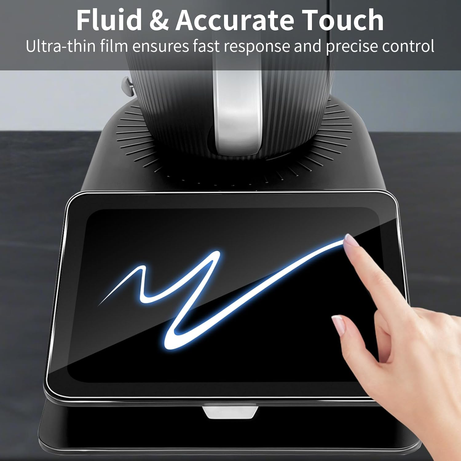 Funrae Screen Protector Compatible with Vorwerk Thermomix TM7 for Tempered Glass, [Pack of 2] 9H Hardness Screen Protector, 0.33 Mm Ultra Clear Film, Anti-Scratch Protective Glass, Anti-Bubble Film image number 6