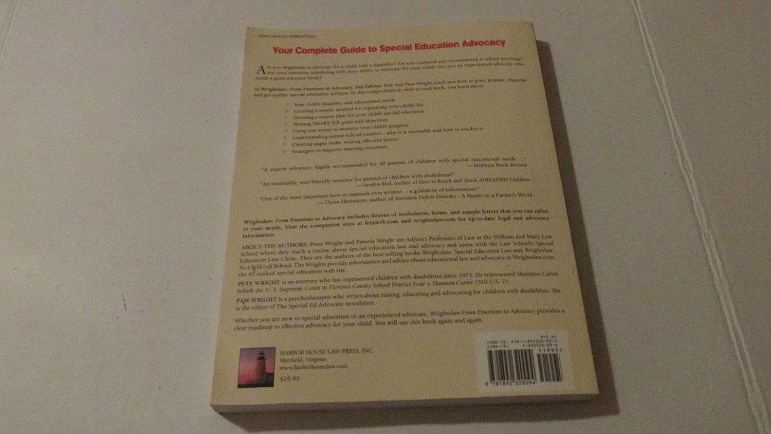 Wrightslaw: from Emotions to Advocacy: the Special Education Survival Guide image number 2