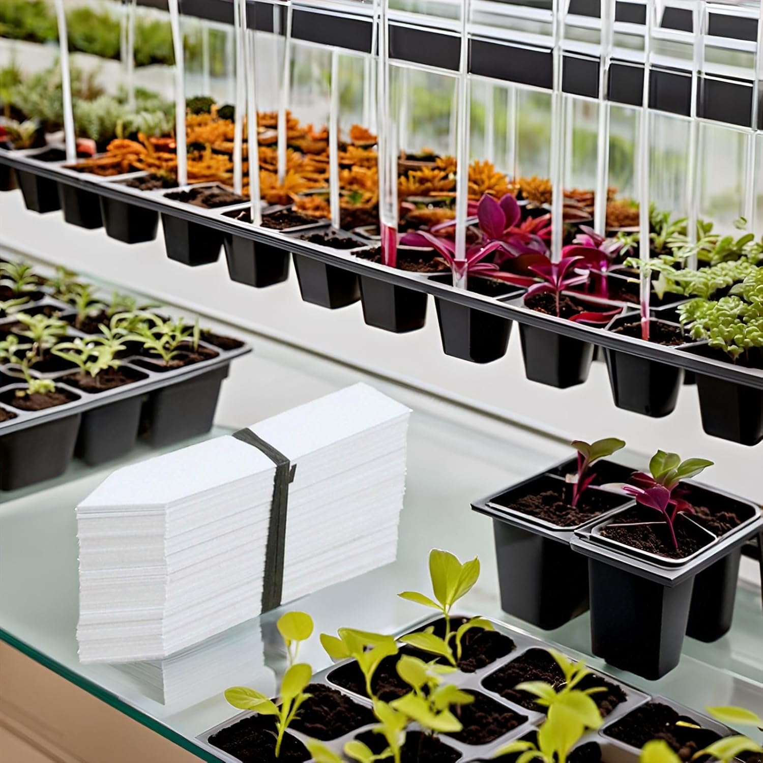 Plant Tags Plastic Nursery Garden Labels 4Inch (200PCS)