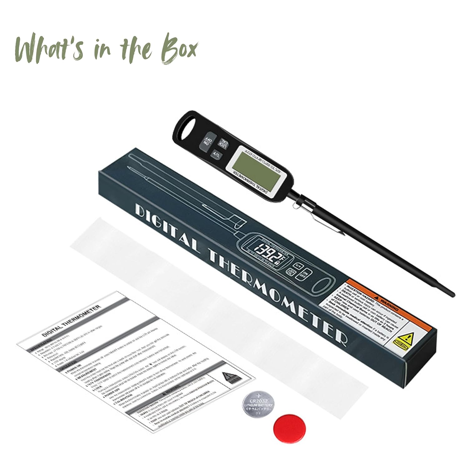 Digital Meat Thermometer &ndash; Fast, Waterproof & Accurate for Cooking, Grilling & BBQ image number 3