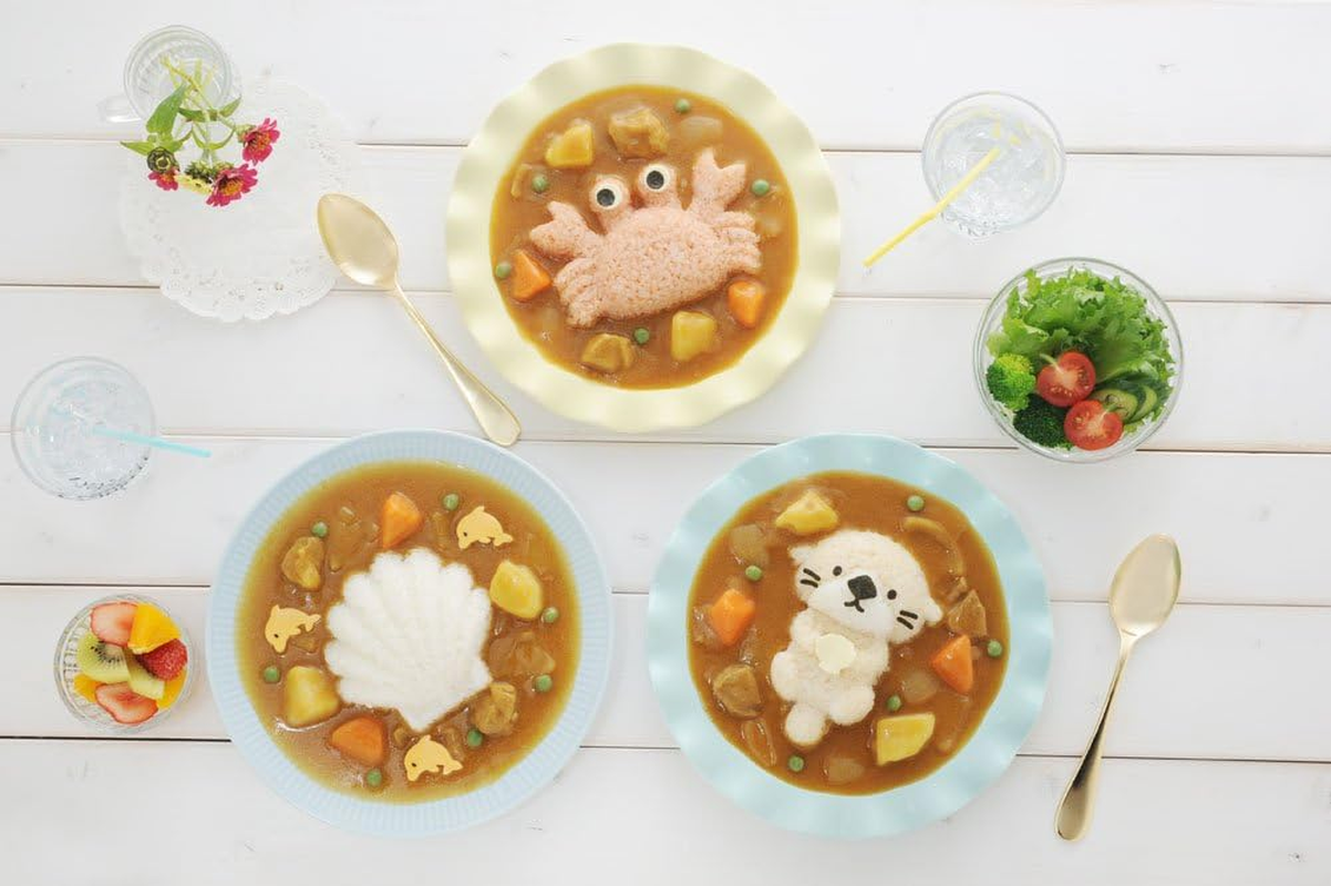 Ernest A-76780 Deco Curry (Rice Shape), Sea Curry Decoration, My Form, Sea Friends, a Brand Used by Major Restaurants image number 2