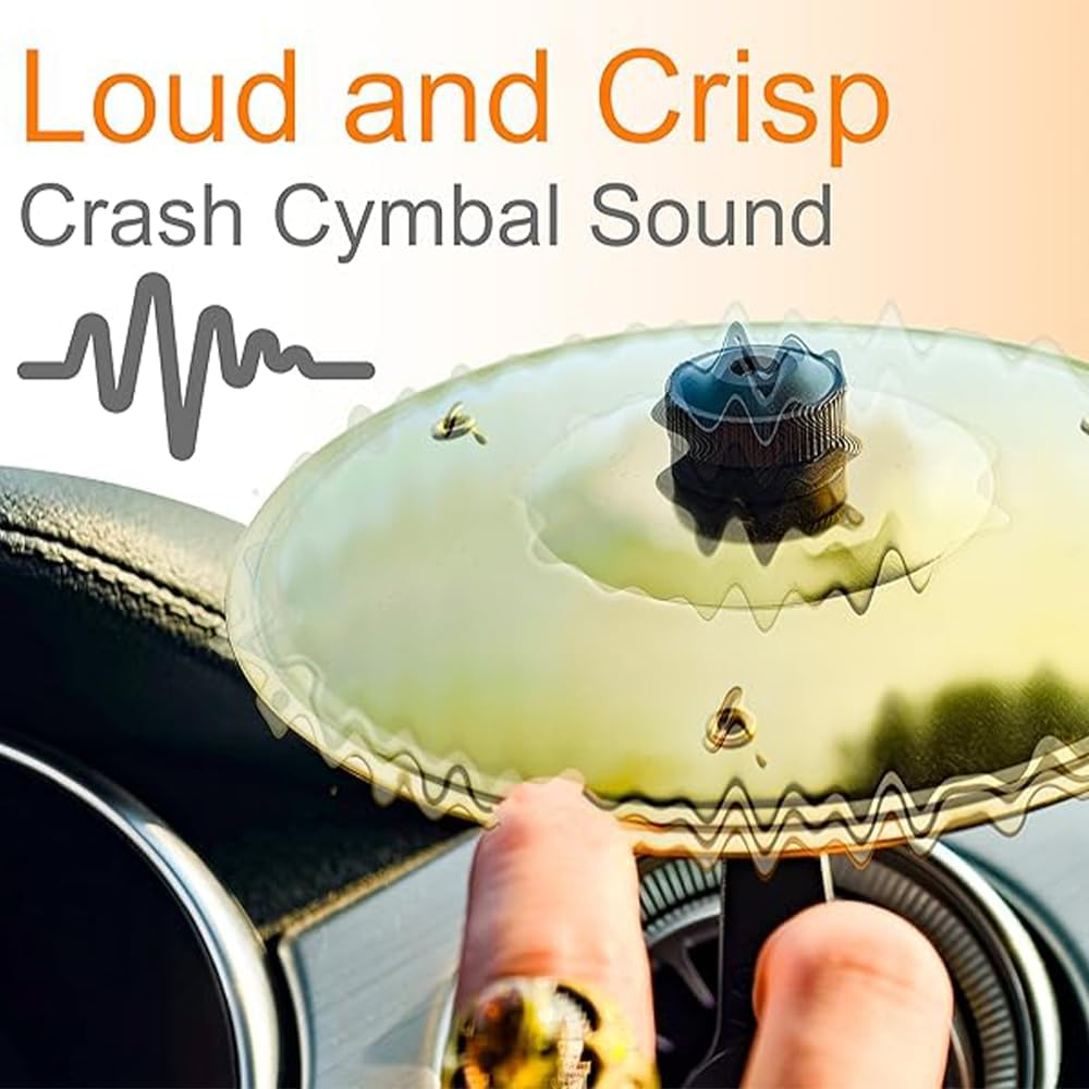 Car Cymbal Air Vent - Mini Drum Crash for Music Lovers,Easy Install,Fun Road Trip Gadget,Novelty Car Accessory image number 6