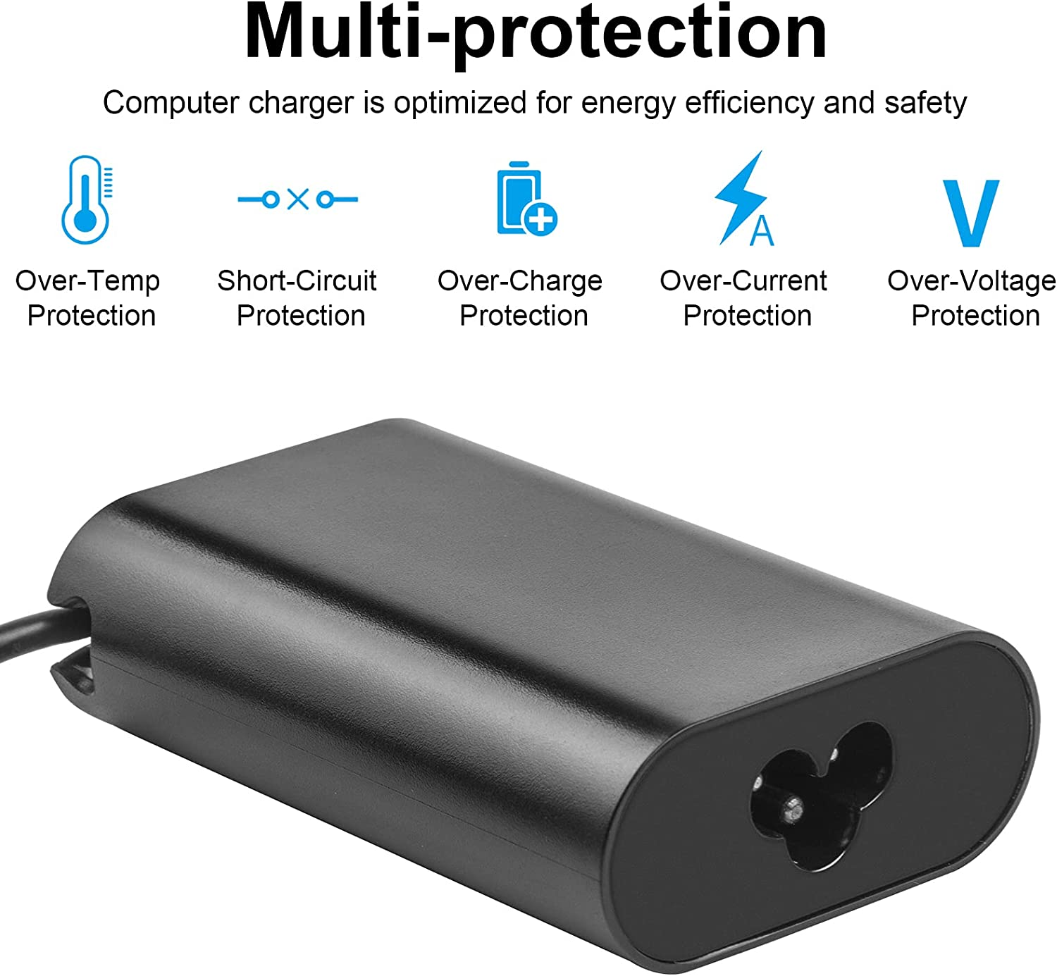 65W USB Type C AC Charger Fit for Dell Latitude 5175 5179 5280 5285 5289 5290 Type C Laptop Power Supply Adapter Cord image number 5