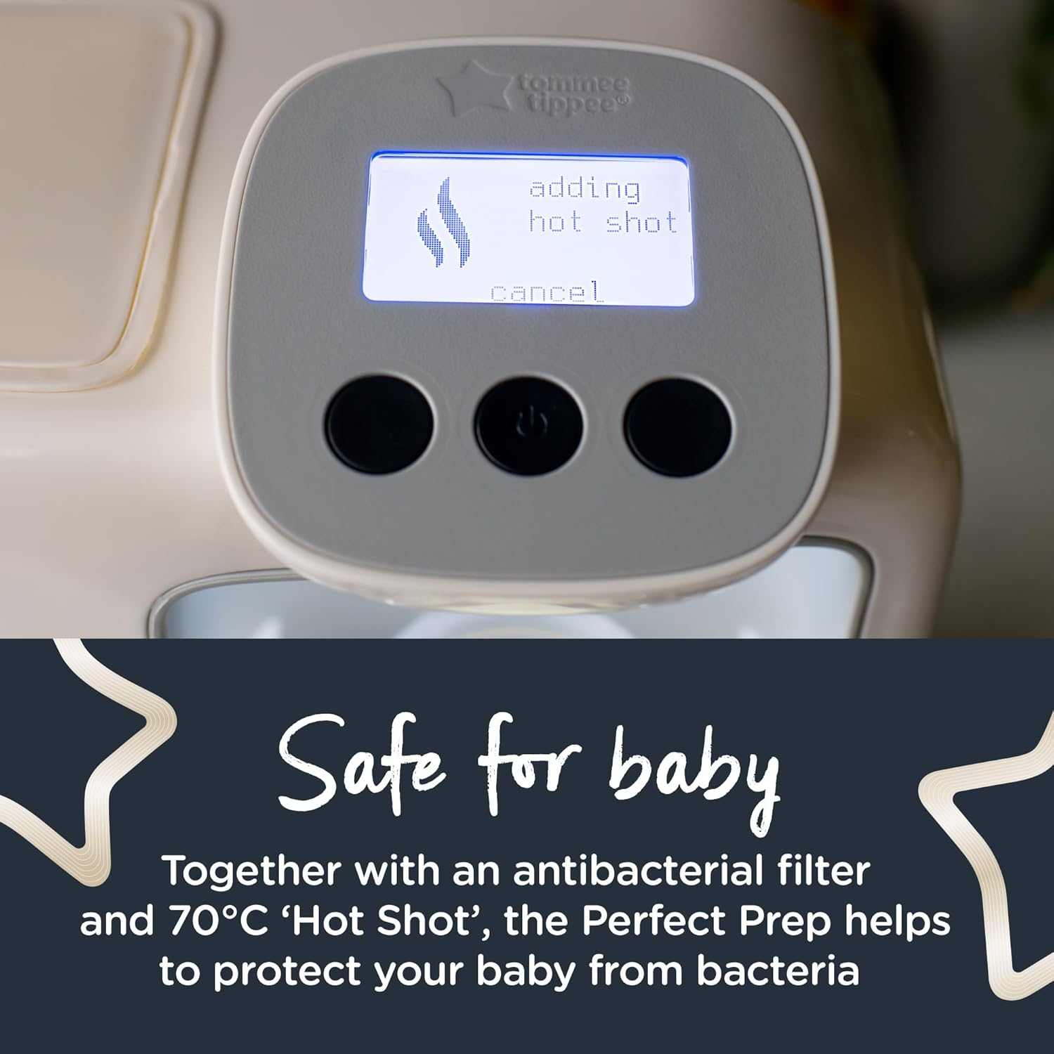 Tommee Tippee Perfect Prep Day and Night Machine Instant and Fast Baby Bottle Maker Bundles Includes 2X Antibacterial Filters, White image number 4