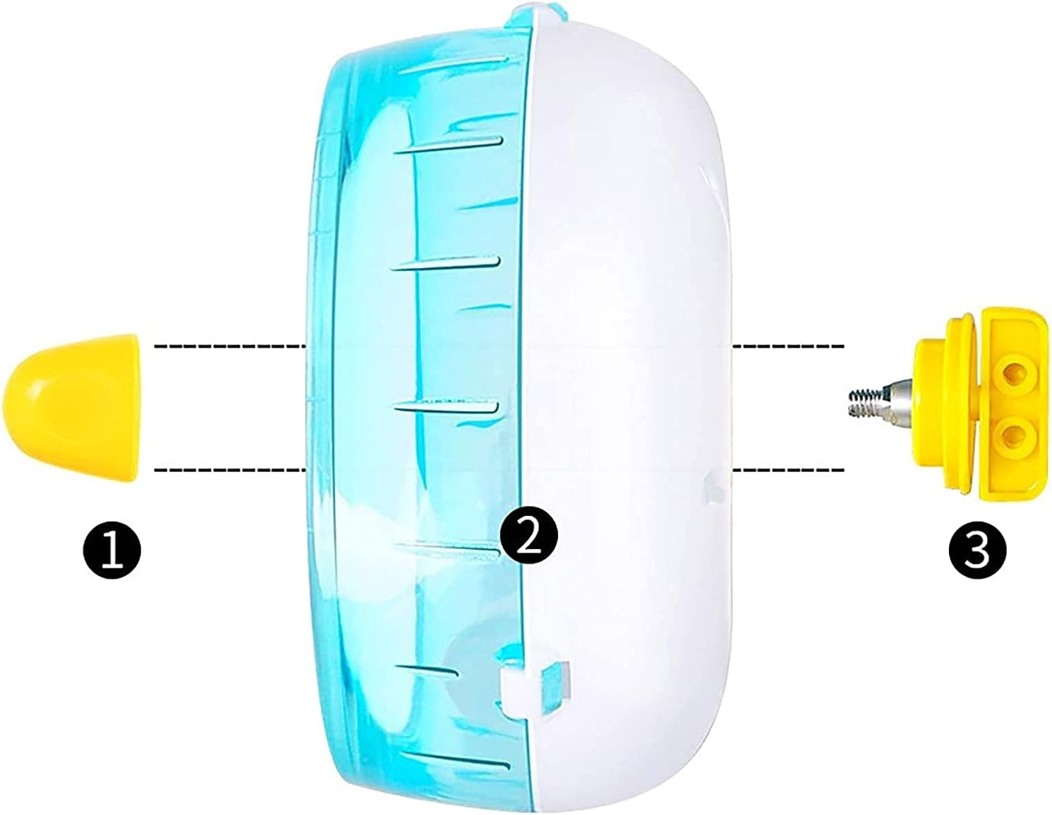 4.8 in Super-Silent Hamster Exercise Wheels, Hamster Toys for Hamster Cage, Super Mute Spinner Exercise Running Wheel for Small Hamsters, Gerbils, Mice and Other Small Animals