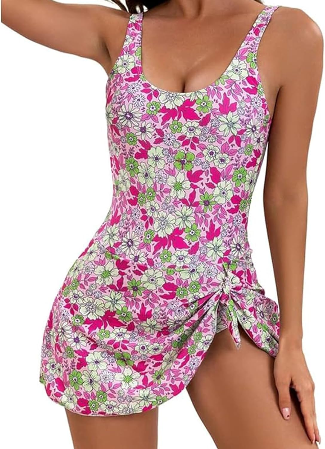 Outforeleso Swimsuit, Summer Seaside Trend Swimwear, Women'S Tummy Control Slim Fit plus Size Swimsuit