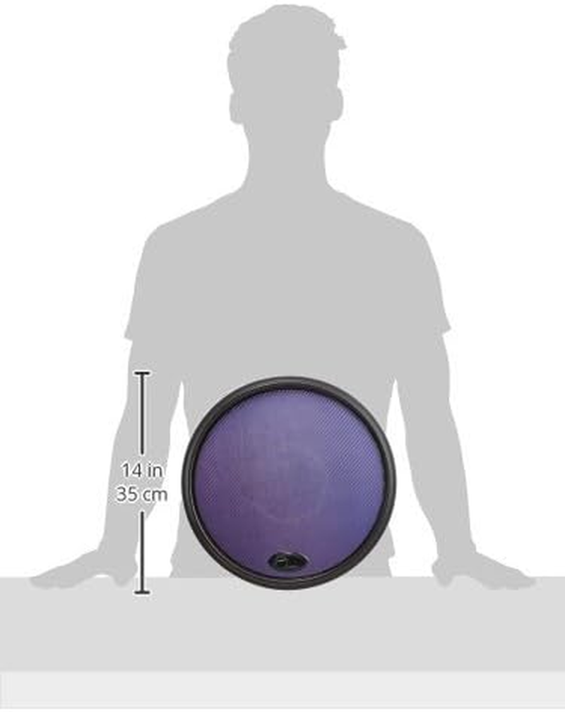 Offworld Percussion Invader V3 Practice Pad with Black Rim and Blue Chameleon Laminate Surface