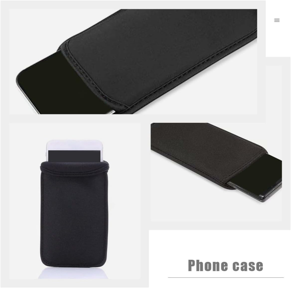 Zerodeko Underwater Neoprene Phone Case Cell Phone Cover Anti-Scratch Anti-Drop Bag for 6.4-7.2 Inch image number 1