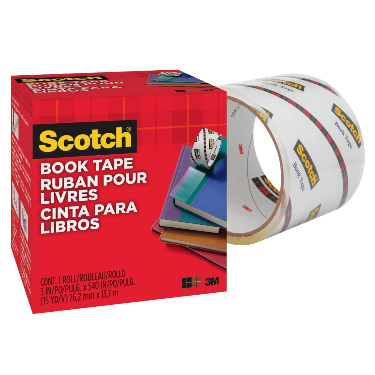 Scotch&reg; Book Tape 845, 76.2Mm X 13.7M - FF084574