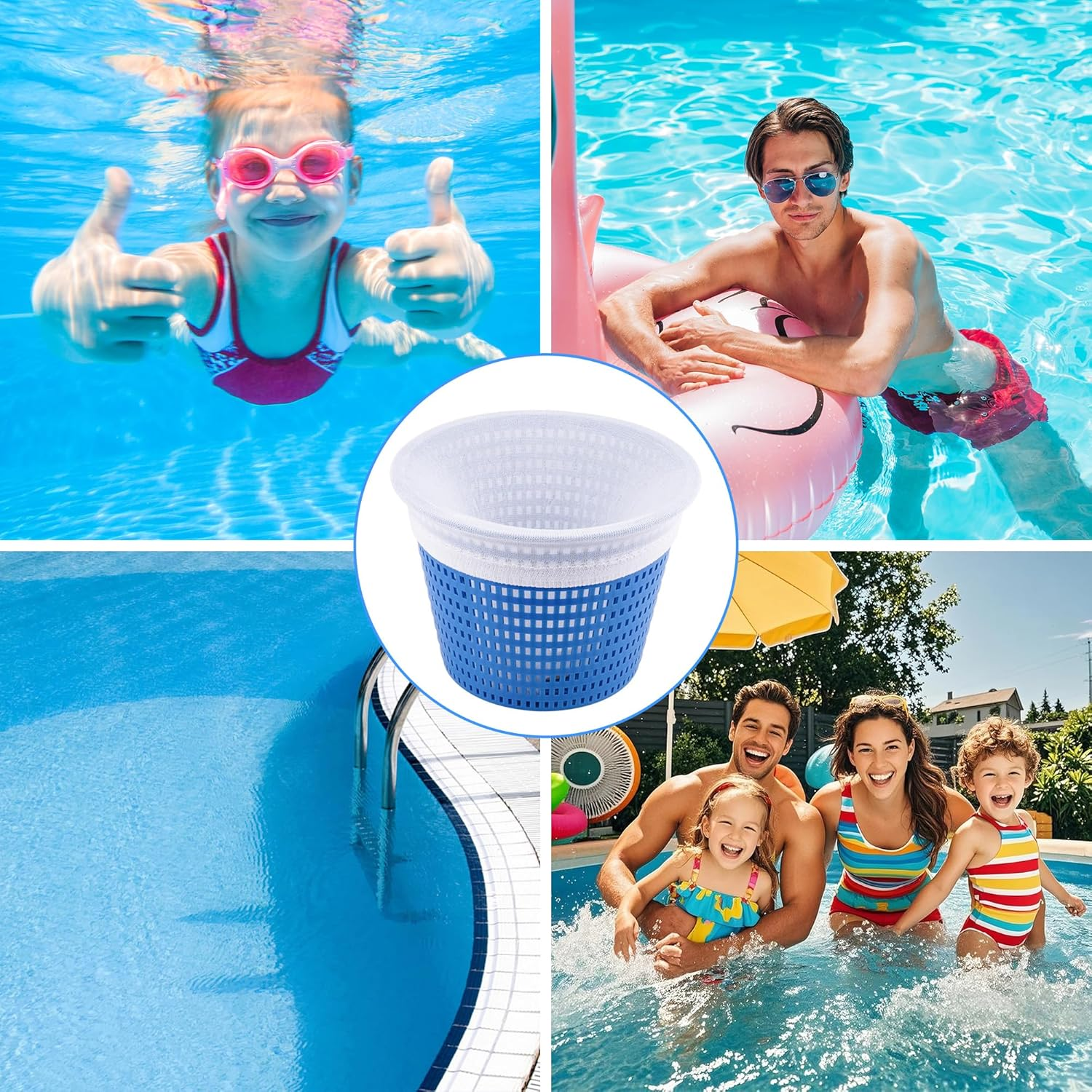 Skimmer Socks, 30 Pack Pool Socks for Skimmer Basket to Filter Debris and Leaves, Pool Skimmer Socks Clean for Inground and above Ground image number 3