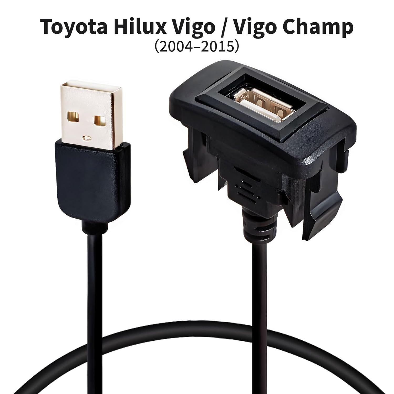 MAEZOE USB Port Car Charger Adapter for Toyota Hilux Tundra Camry, Male to Female Power Socket Extension Cable for Dash Panel &ndash; Fast Charging, Easy Installation, Broad Compatibility image number 5