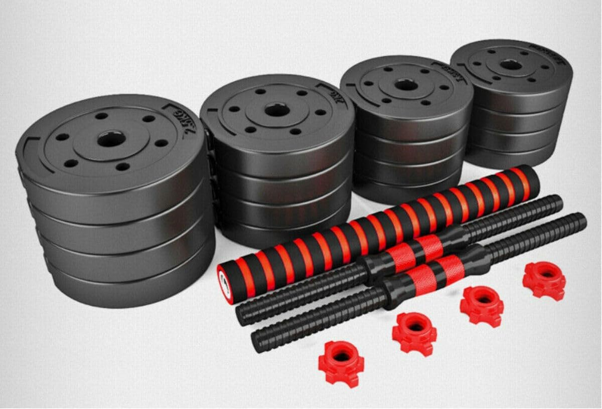 Fitness Master 30Kg Adjustable Dumbbell Set Barbell Home Gym Exercise Weights Fitness