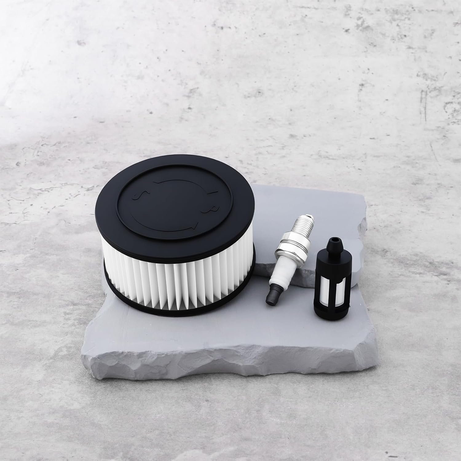 Set of 3Pcs Chainsaw Air Filter Fuel Filter AM5C Spark Plug 1141 120 1600, 0000 350 3518 Compatible with Stihl MS231 MS251C image number 3