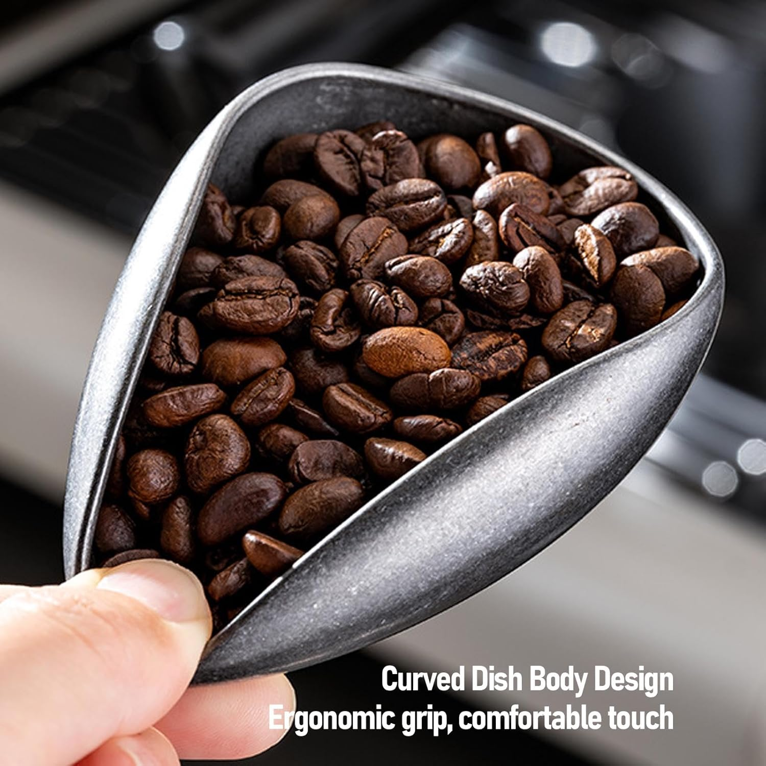 Diyeeni Loose Tea Weighing Dish, Easy to Maintain Coffee Bean Dosing Cup Non Slip Base for Home Kitchen image number 1