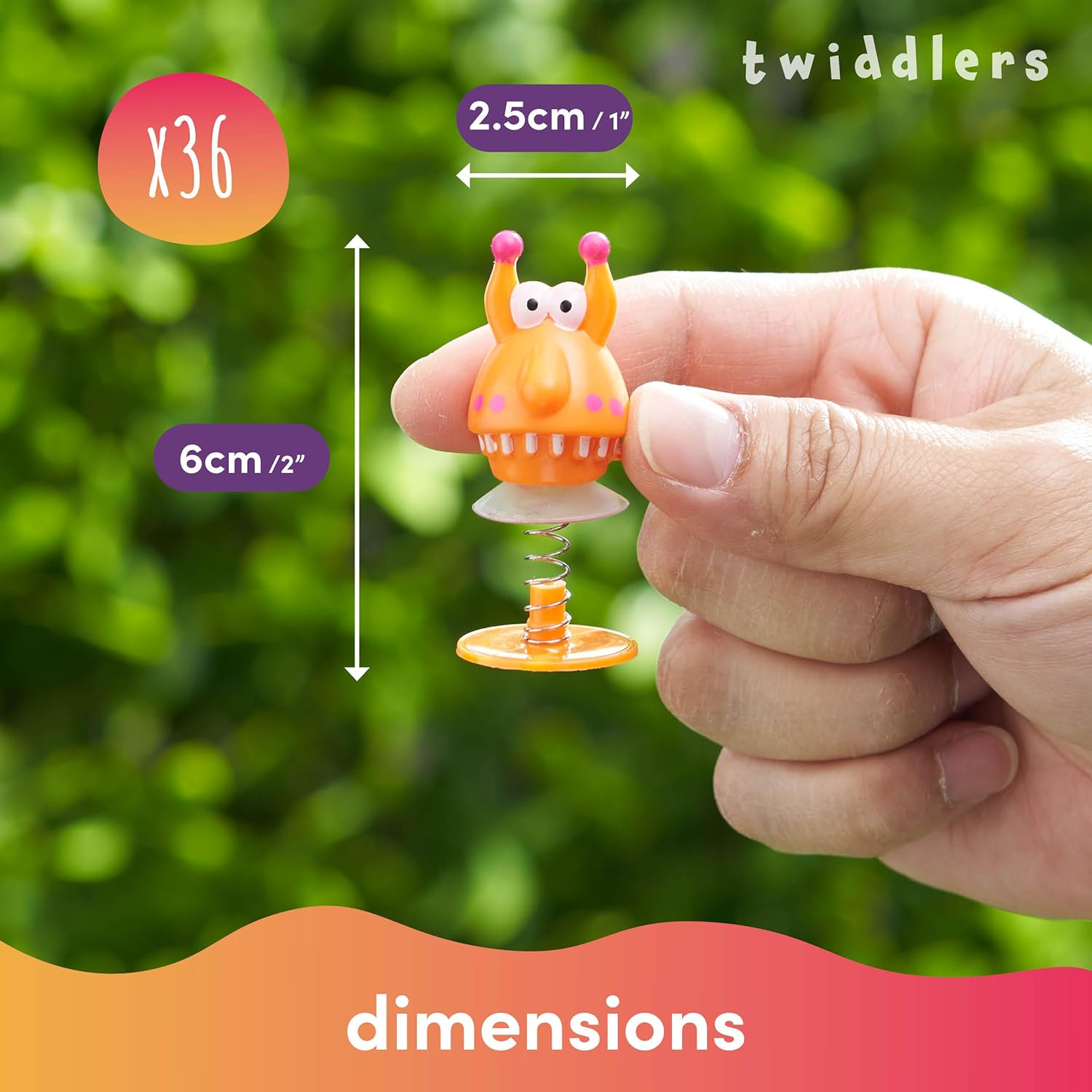 The Twiddlers Monster Jump up Toys - Pack of 36 Mini Pop Ups - Ideal for Kids Birthday Party | Goodie Bag Fillers | Classroom Prize & Rewards | Lucky Dip Favors for Children image number 5