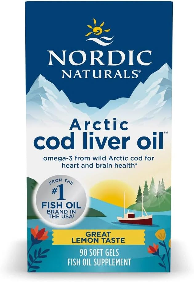 Nordic Naturals Lemon Flavour Arctic Cod Liver Oil 90 Soft Gels image number 2