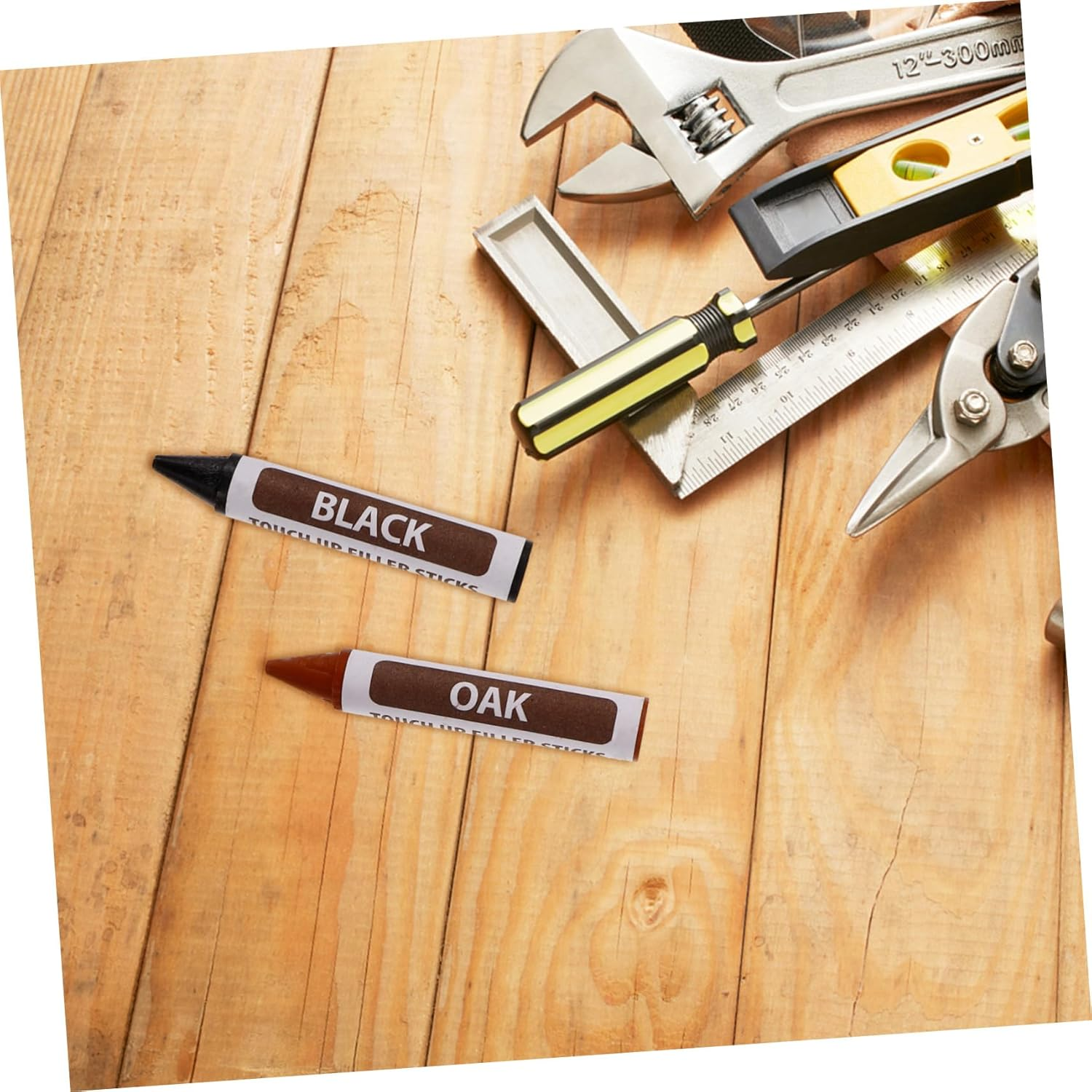 OSALADI 8Pcs Wood Scratch Repair Markers Multi Furniture Pens for Hardwood Floors Instant Drying Easy to Use for Hiding Scuffs Dents and Stains image number 1