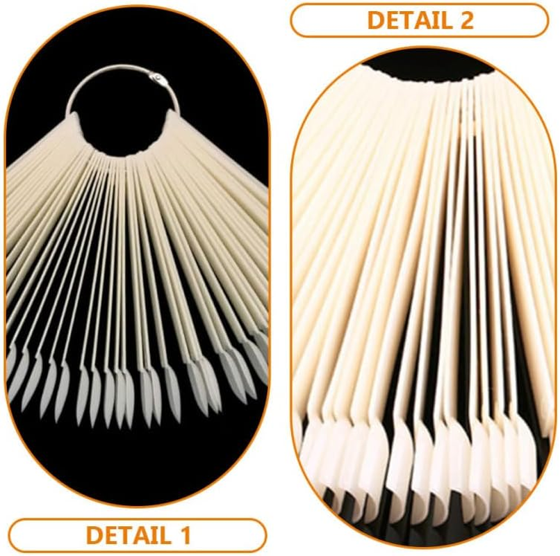 50 Pieces Art Display Sample Sticks for Nails Art Sticks Manicure Supplies Accessories image number 5