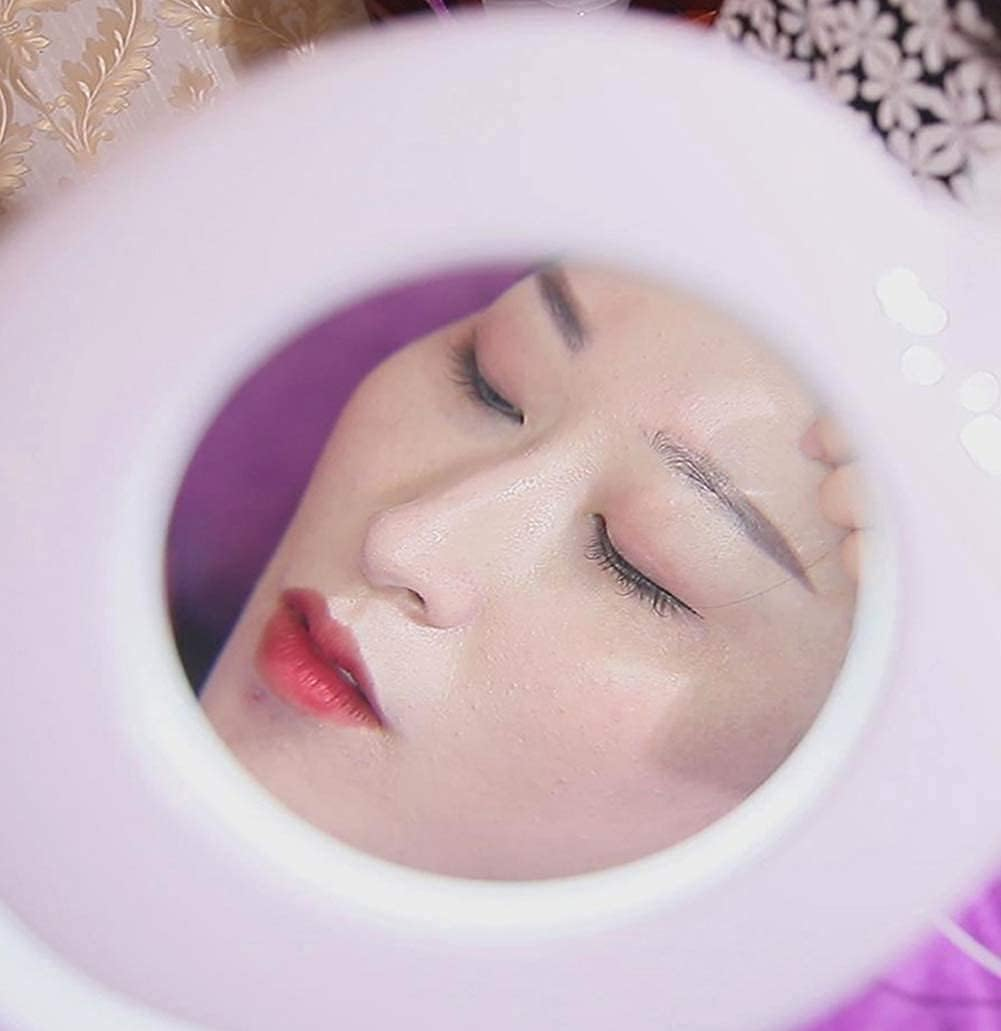 Magnifier Magnifying Magnifier Lamp 360&deg; Rotatable Floor Standing Magnifying Lamp with 20X Magnifying Glass Light Salon Spa Beauty Tattoo,Pink XXZ image number 3
