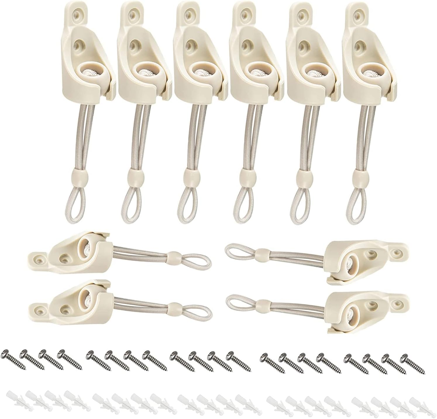 Pull Ring End Cover 3 Sets, General for Outdoor Roller Shutter/Indoor Roller Shutter Replacement Accessories (Black)