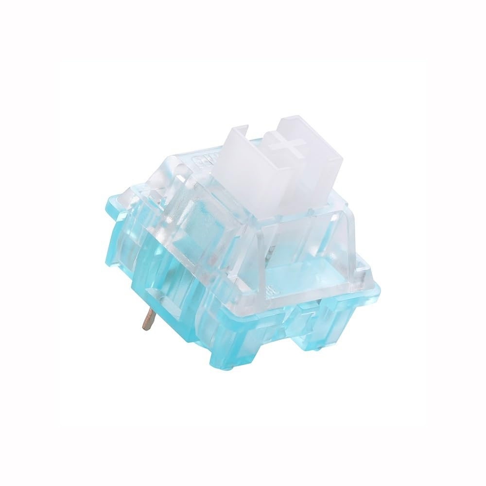 Outemu Custom Switches, 3Pin RGB Silent/Clicky/Linear/Tactile Similar Holy Panda Pre-Lubed Switch for Gaming Mechanical Keyboard(Ocean,110Pcs)